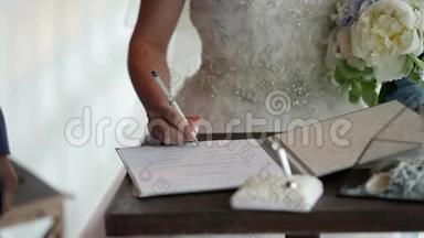 新娘签约文件.
